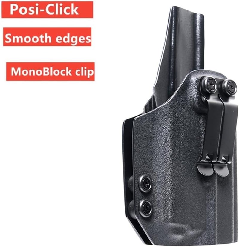 Freyr Kydex IWB Holster for Glock 17, 19, 45, Taurus G2C, G3C, G3, w/Olight Baldr S, Baldr Mini Tactical Flashlight, Concealed Carry - Image 5